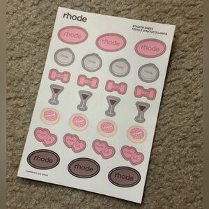 Rhode Skin Sticker Sheet (Released with Peptide Lip Tints)